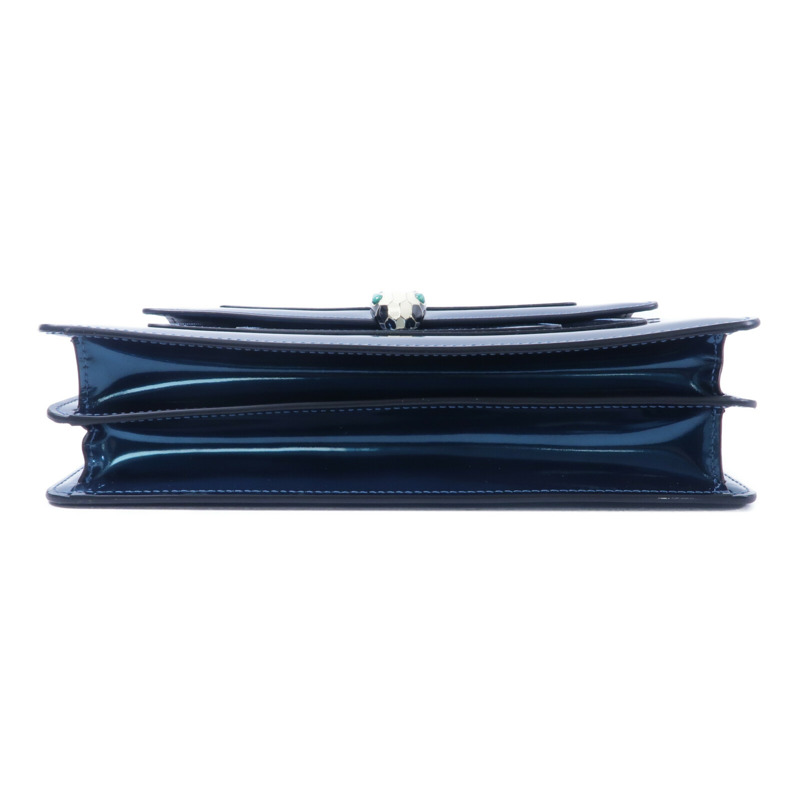 BVLGARI 漆皮皮革Serpenti Forever Medium鏈帶肩背袋-3