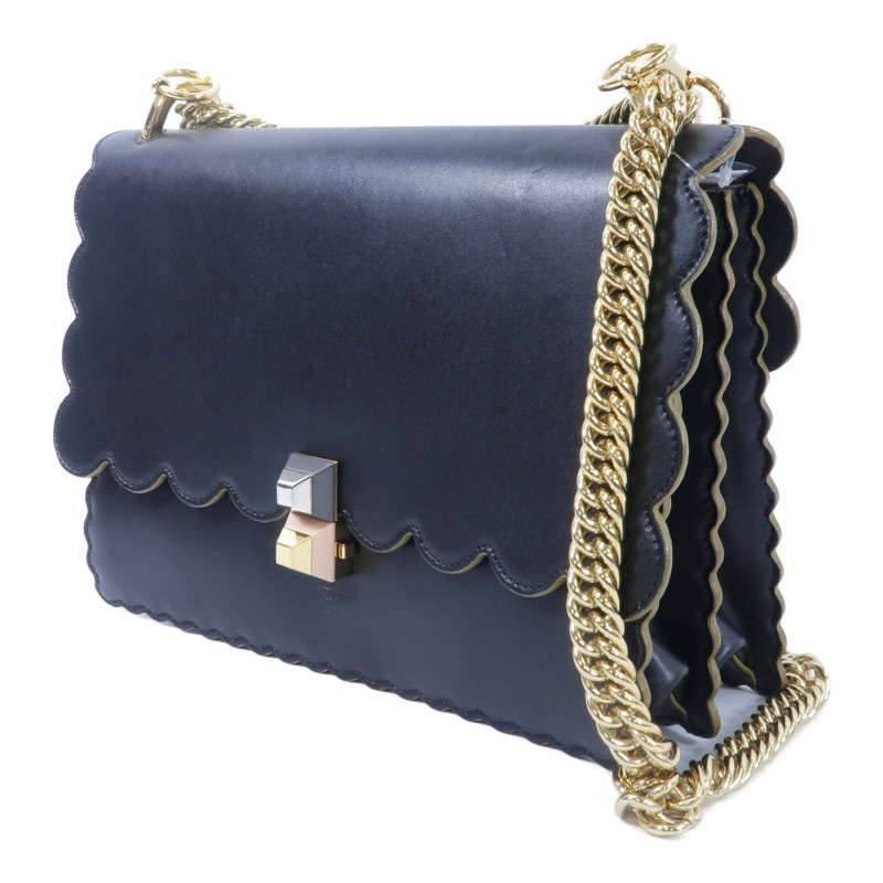 FENDI 牛皮皮革Kan I鏈帶肩背袋-2