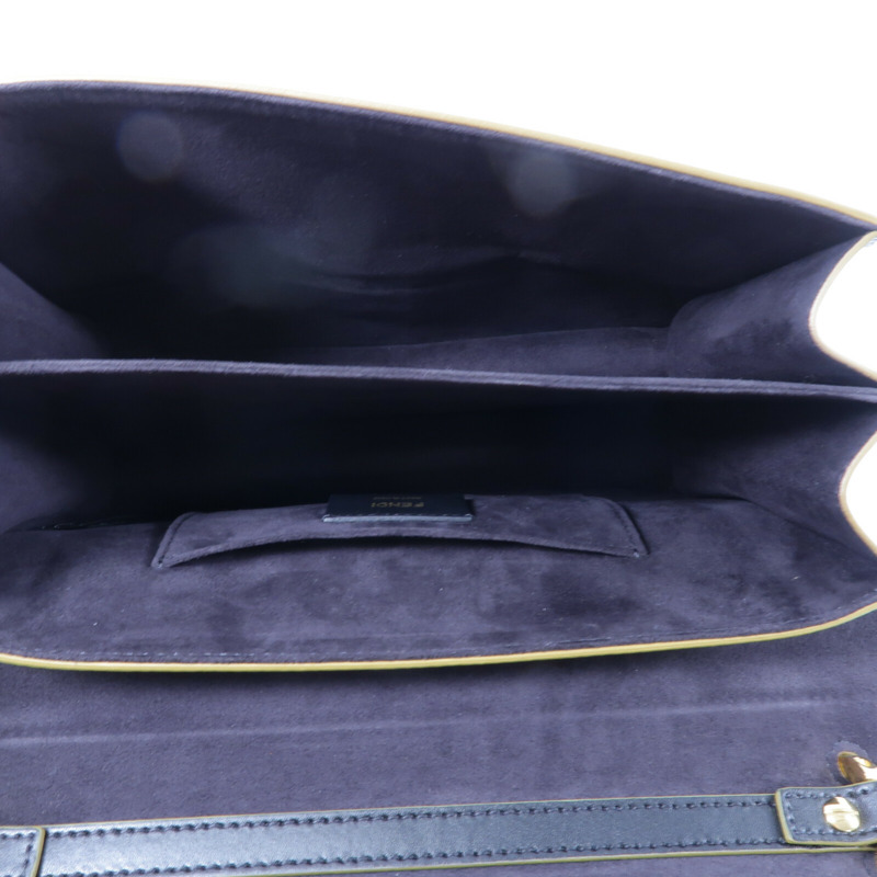 FENDI 牛皮皮革Kan I鏈帶肩背袋-4