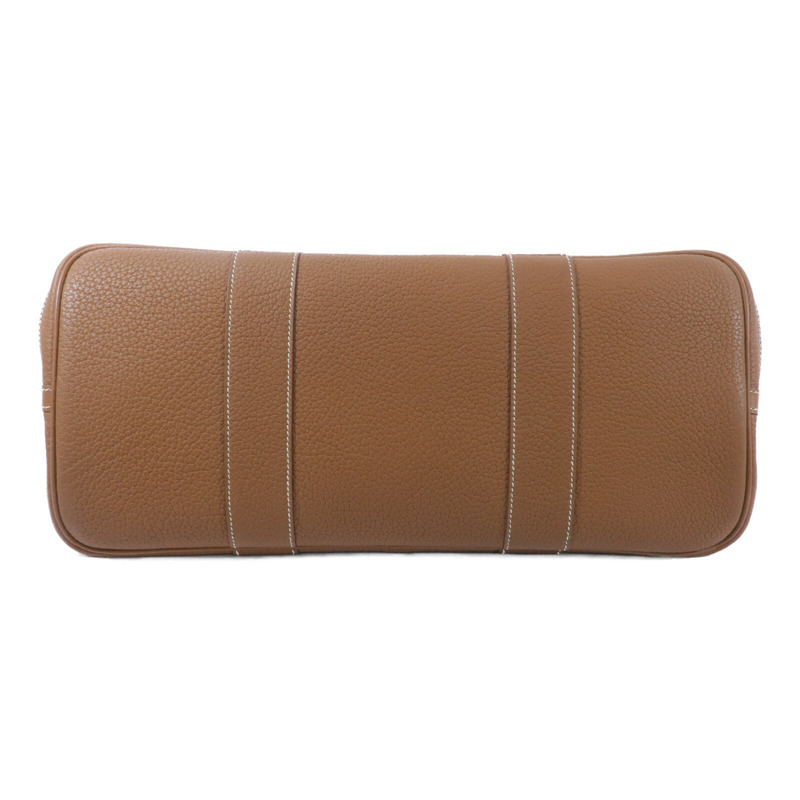 HERMES Negonda皮革Garden Party PM手挽袋Gold-3