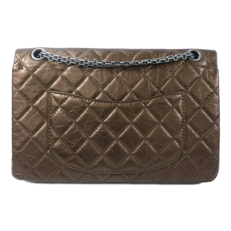 CHANEL 牛皮皮革2.55 Medium鏈帶肩背袋-1