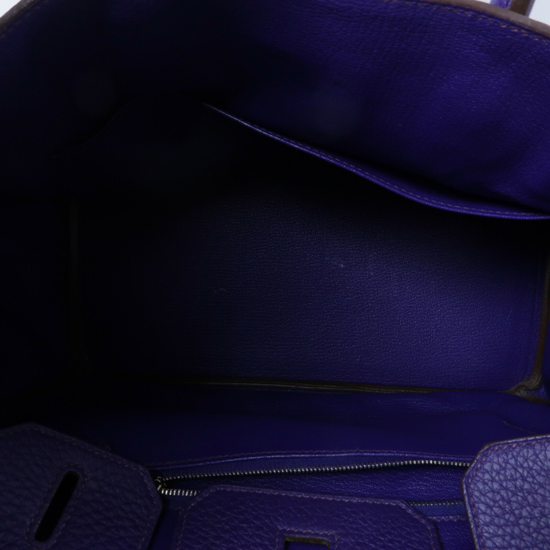 HERMES Togo皮革Birkin 30手挽袋Iris-4