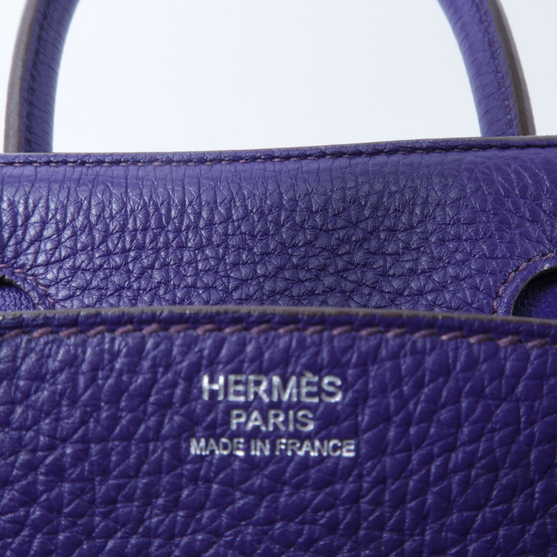 HERMES Togo皮革Birkin 30手挽袋Iris-5