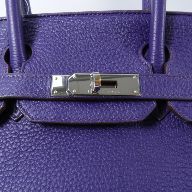 HERMES Togo皮革Birkin 30手挽袋Iris-6