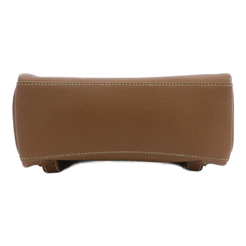 HERMES Epsom皮革Vintage Kelly Ado背包Gold-3