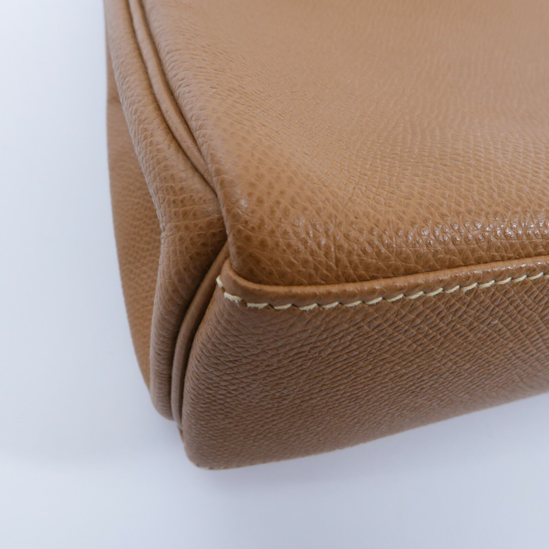 HERMES Epsom皮革Vintage Kelly Ado背包Gold-10