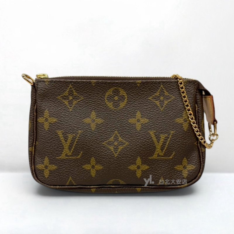 A13231-LV Mini Pochette Accessoires老花一字拉鍊小麻將包M58009-3