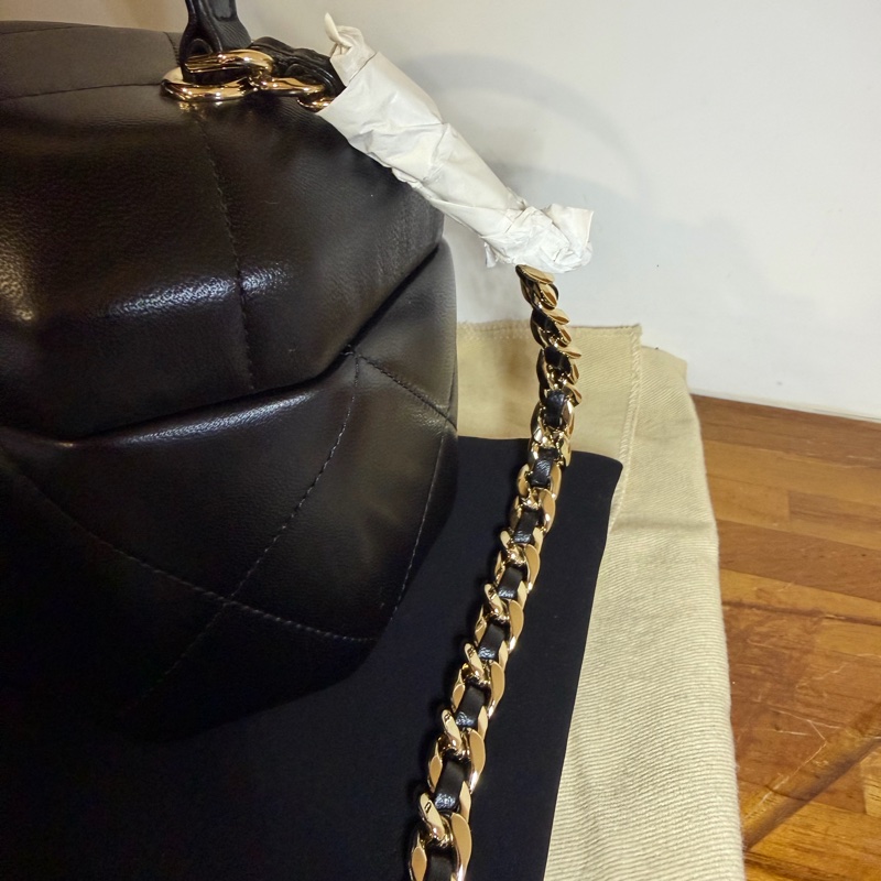 chanel 香奈兒 月光寶盒金扣 單肩斜挎包 晶片款-14