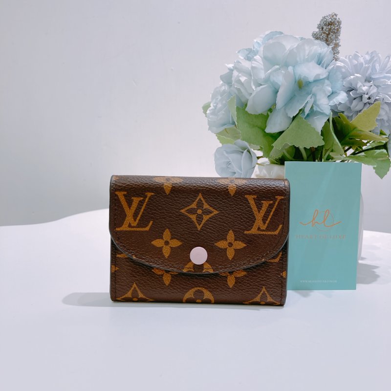TW4847 Louis Vuitton 路易威登經典花紋零錢包 Rosalie Coin Purse Monogram Canvas Pink-0