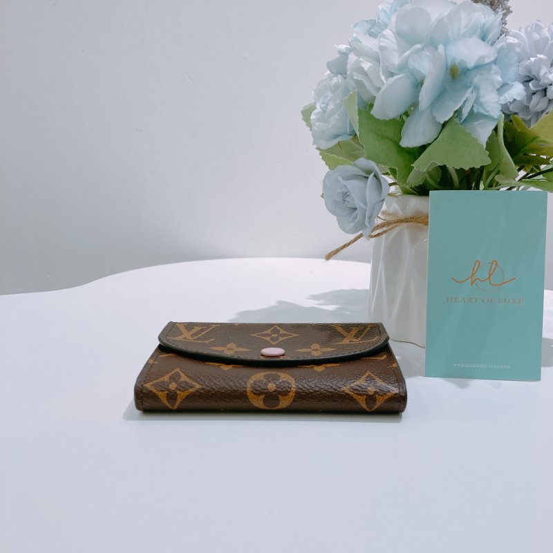 TW4847 Louis Vuitton 路易威登經典花紋零錢包 Rosalie Coin Purse Monogram Canvas Pink-2
