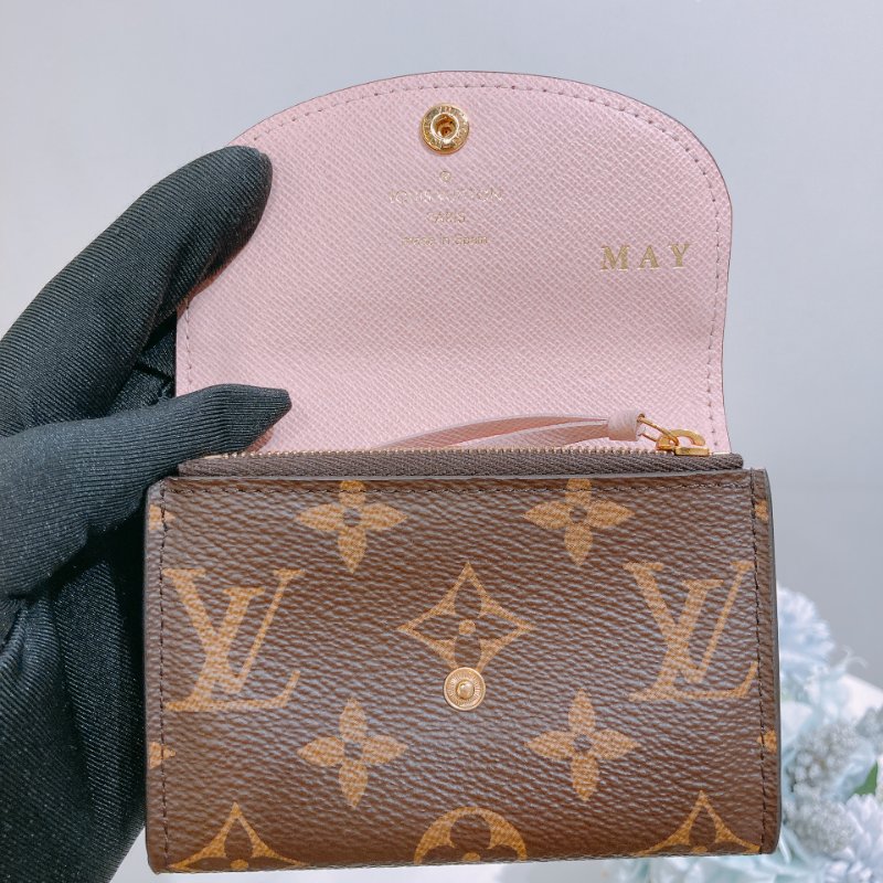 TW4847 Louis Vuitton 路易威登經典花紋零錢包 Rosalie Coin Purse Monogram Canvas Pink-24