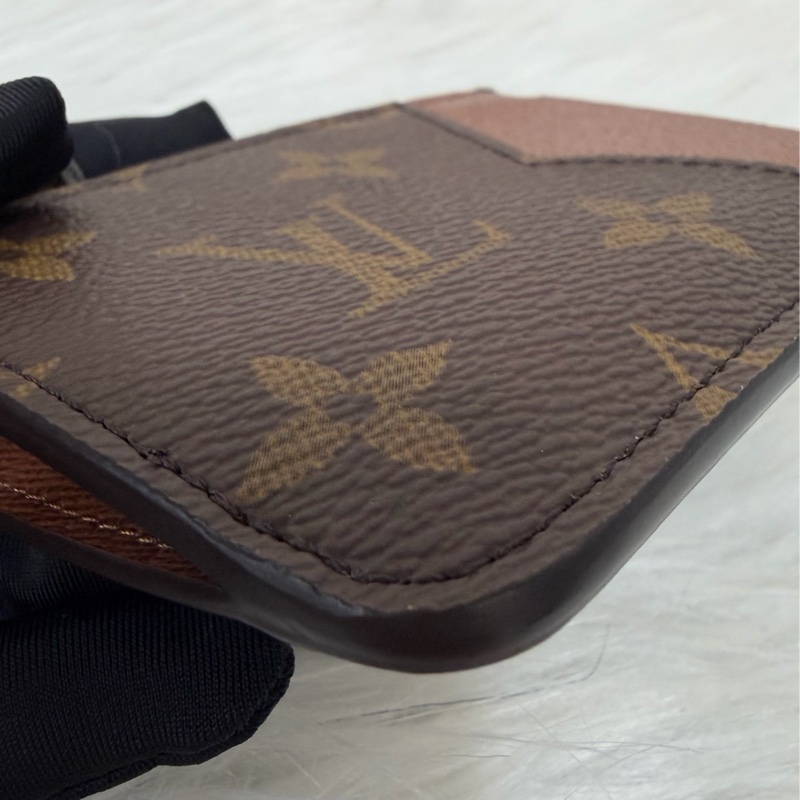 LV M81880 Romy ocase 原花老花字紋 一字拉鍊 零錢包 信用卡悠遊卡證件夾 證件套 卡包-6