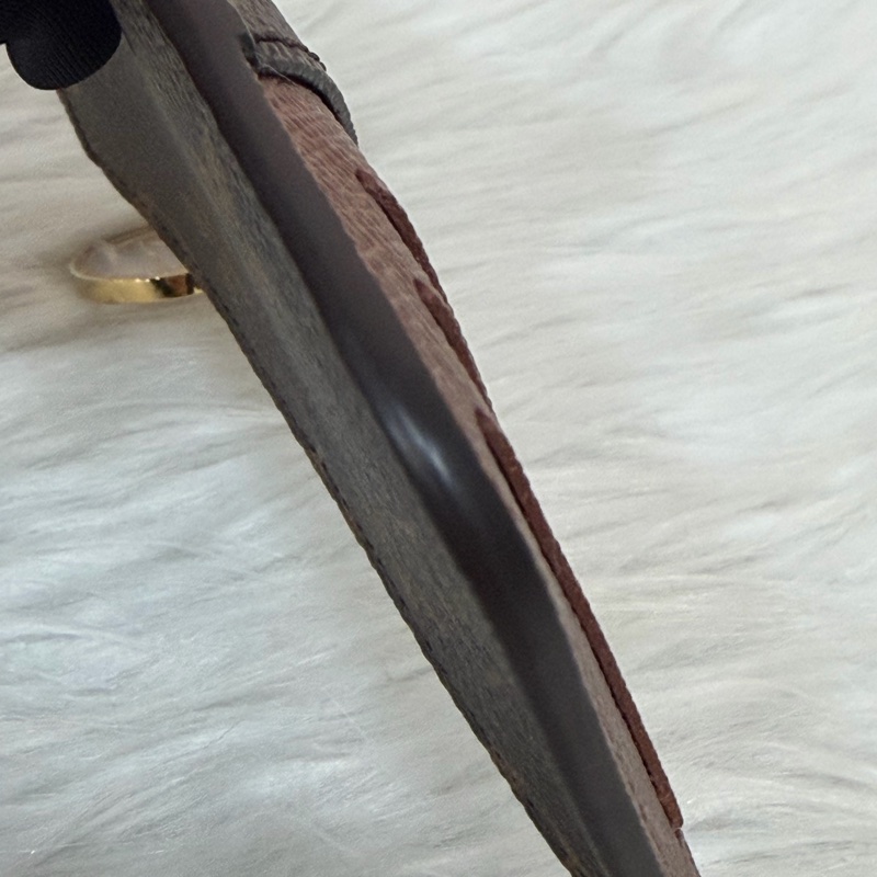LV M81880 Romy ocase 原花老花字紋 一字拉鍊 零錢包 信用卡悠遊卡證件夾 證件套 卡包-10