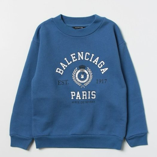 💎Han's house精品服飾💎Balenciaga 巴黎世家 LOGO 長袖 大學T 衛衣現貨 孩款童裝10歲-1
