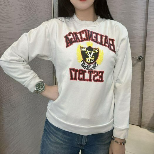 💎Han's house精品服飾💎Balenciaga 巴黎世家 LOGO 長袖 大學T 衛衣現貨 孩款童裝10歲-4