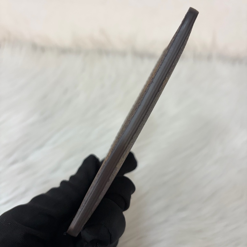 LV M61733 咖皮 原花 老花 ㄧ字 名片夾 卡夾-4