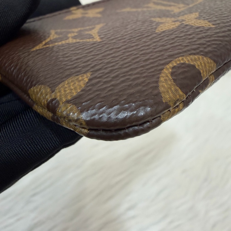 LV M62650 OCASE 原花老花字紋 一字 拉鍊 零錢包 鑰匙包 名片包 卡片包 信用卡包-5
