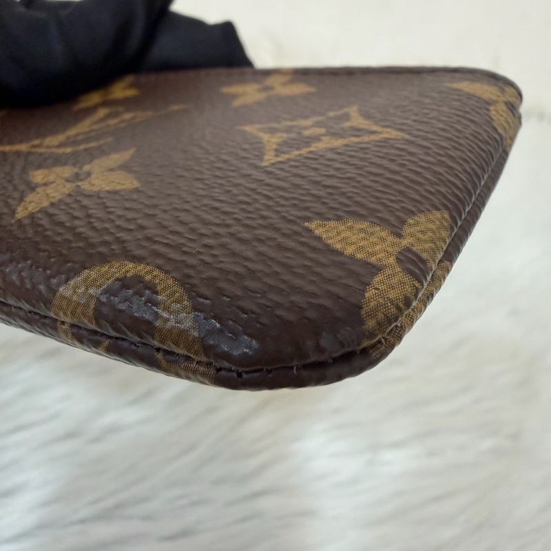 LV M62650 OCASE 原花老花字紋 一字 拉鍊 零錢包 鑰匙包 名片包 卡片包 信用卡包-8