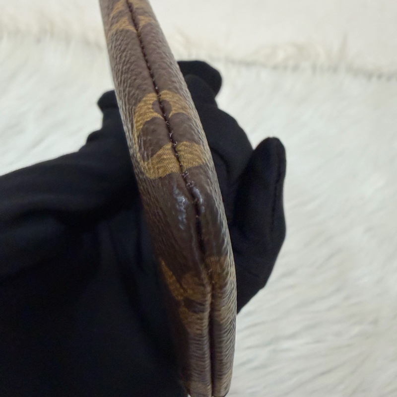 LV M62650 OCASE 原花老花字紋 一字 拉鍊 零錢包 鑰匙包 名片包 卡片包 信用卡包-9
