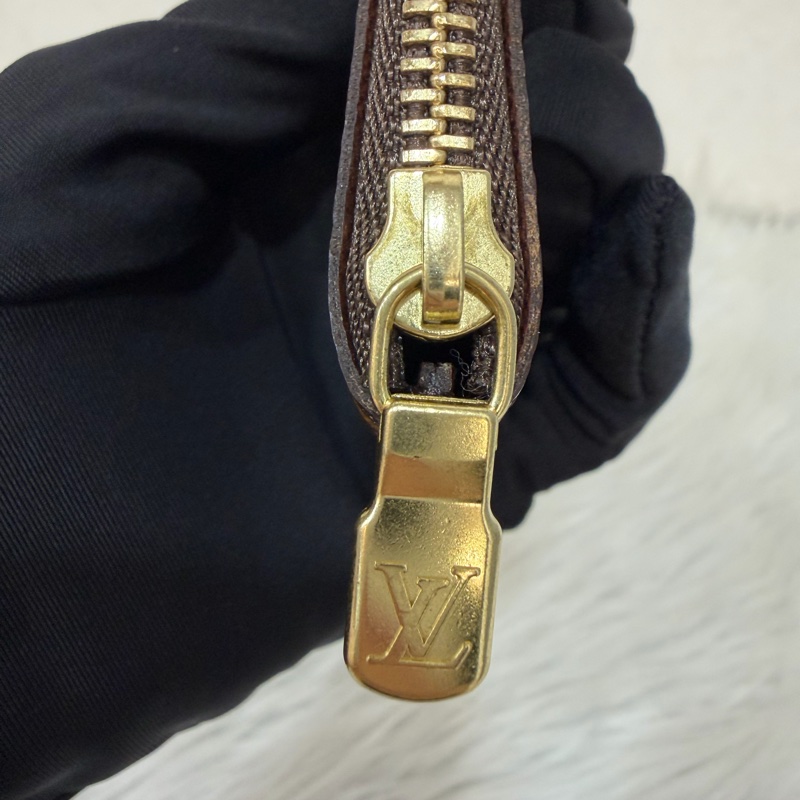LV M62650 OCASE 原花老花字紋 一字 拉鍊 零錢包 鑰匙包 名片包 卡片包 信用卡包-11