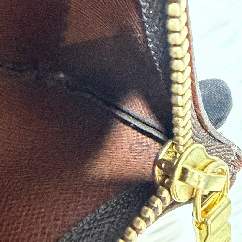 LV M62650 OCASE 原花老花字紋 一字 拉鍊 零錢包 鑰匙包 名片包 卡片包 信用卡包-22