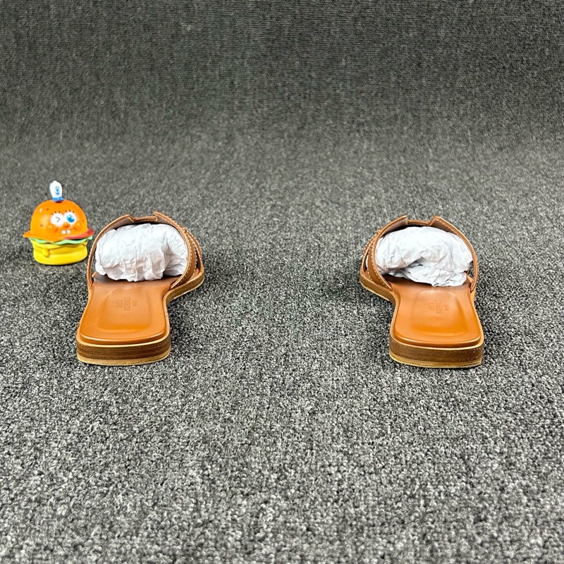 Hermes愛馬仕金剛色H拖鞋 尺碼:35 🧡-4