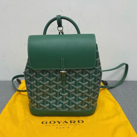 🆕99新Goyard戈雅 雙肩包mini  綠色 可拆卸肩帶 銀色五金❤️正品