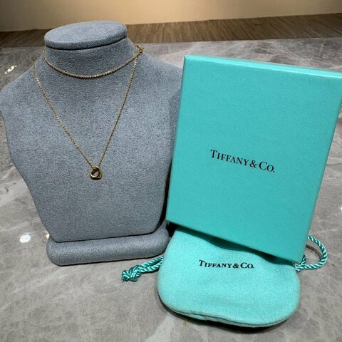 Tiffany & Co. 18K鏤空心型項鍊
