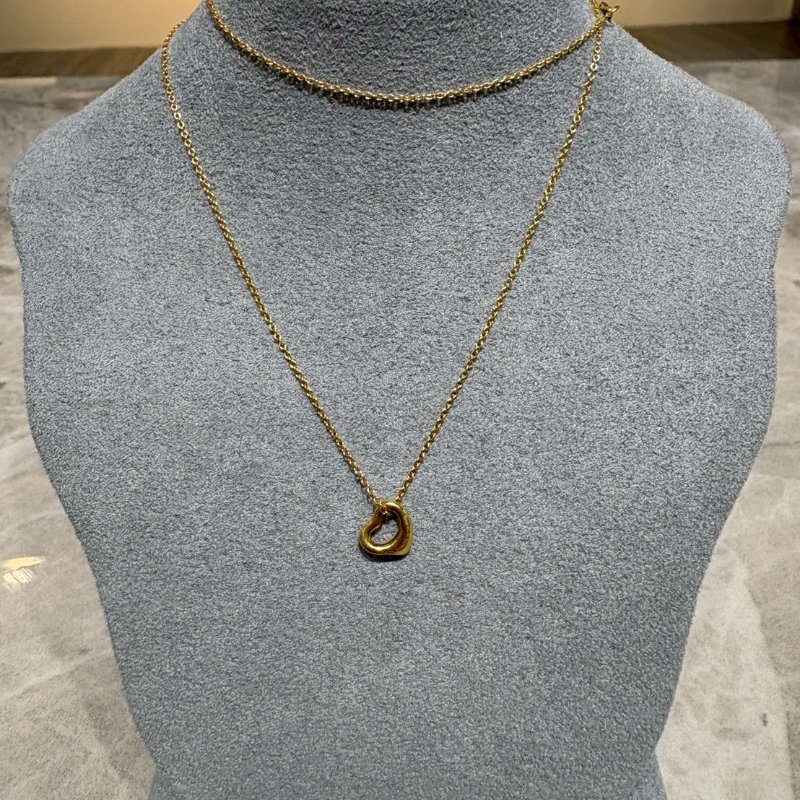 Tiffany & Co. 18K鏤空心型項鍊-1