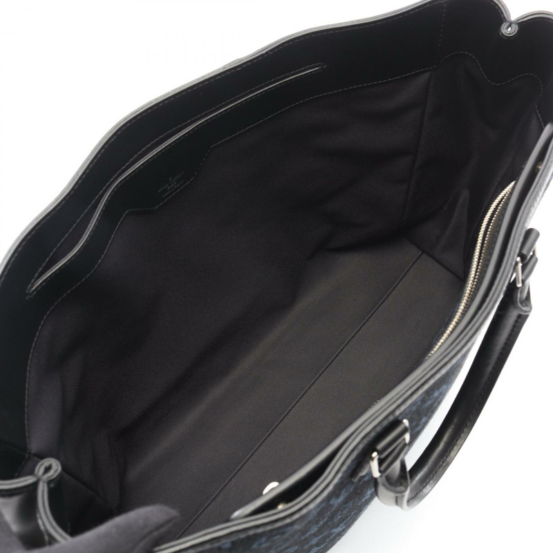 路易威登 Grand Sac 手提包 M55203 Monogram 提花帆布 黑色 二手-2