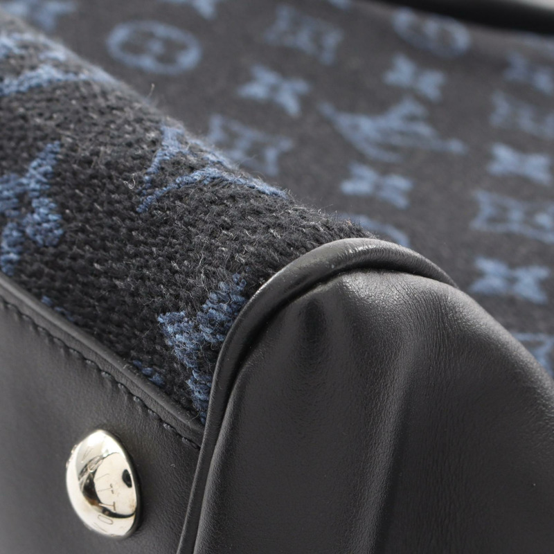路易威登 Grand Sac 手提包 M55203 Monogram 提花帆布 黑色 二手-5