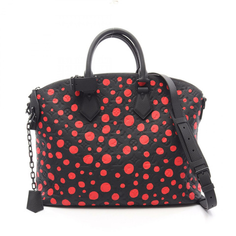 路易威登 LV YK Lockit 手提斜背包圓點 M21676 Monogram Trillon Noir