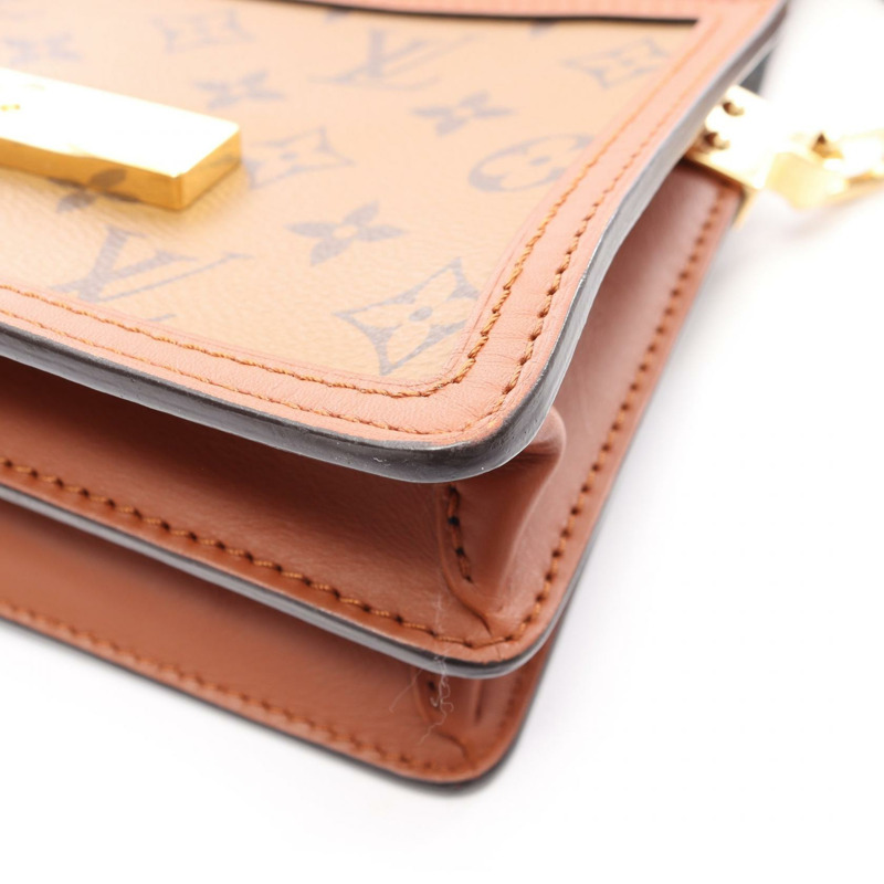 路易威登 Daufine MINI 斜背單肩包 M44580 Monogram Reverse 棕色-8