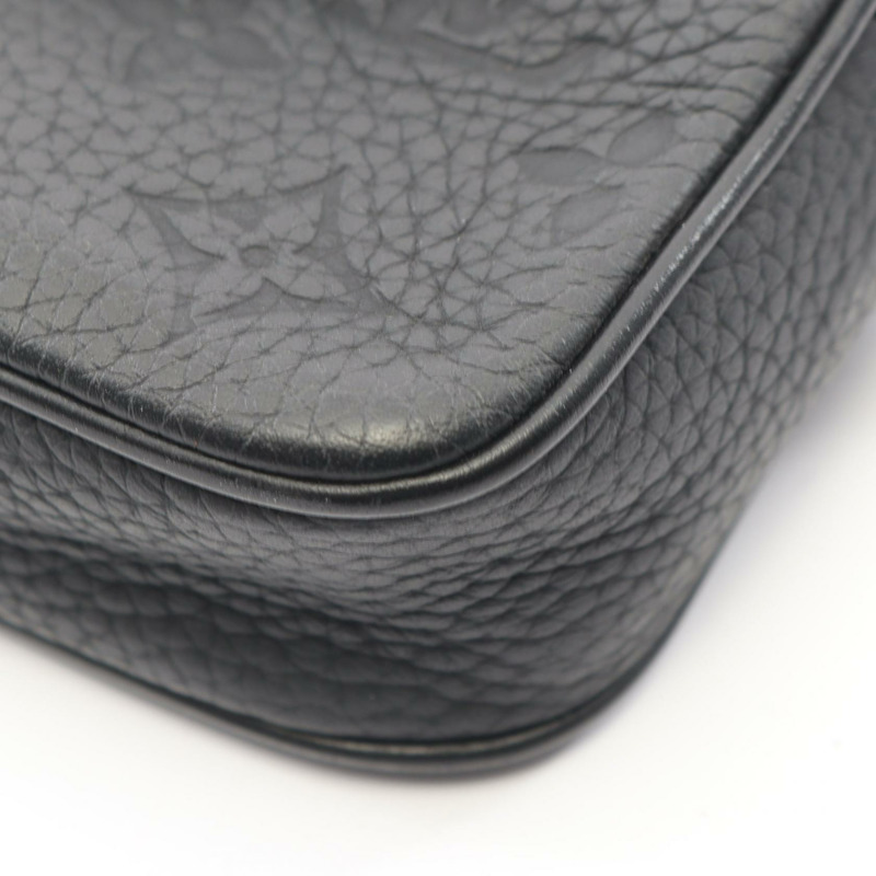路易威登 Pochette Volga 商務手拿包 M55703 Monogram Taurillon Noir-4