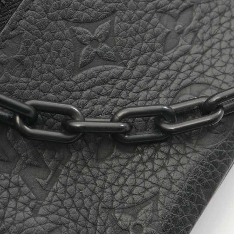 路易威登 Pochette Volga 商務手拿包 M55703 Monogram Taurillon Noir-8