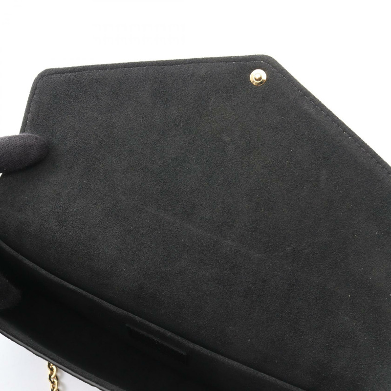 路易威登 Pochette Felicie 鏈條單肩包 M82477 Monogram empreinte Noir-6