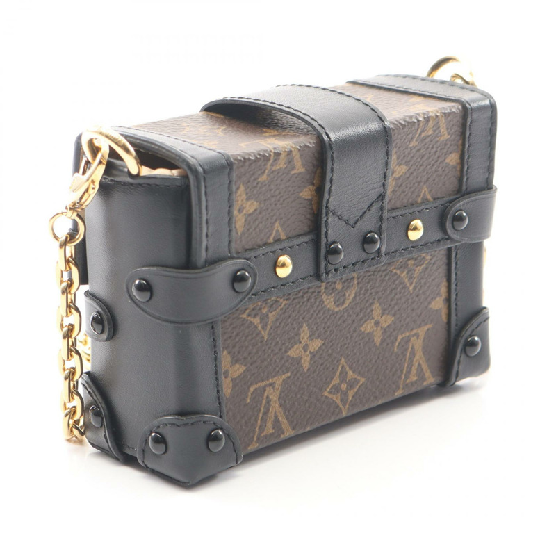 路易威登 Essential Trunk Monogram 鏈條肩斜背包 M68566 棕色-1