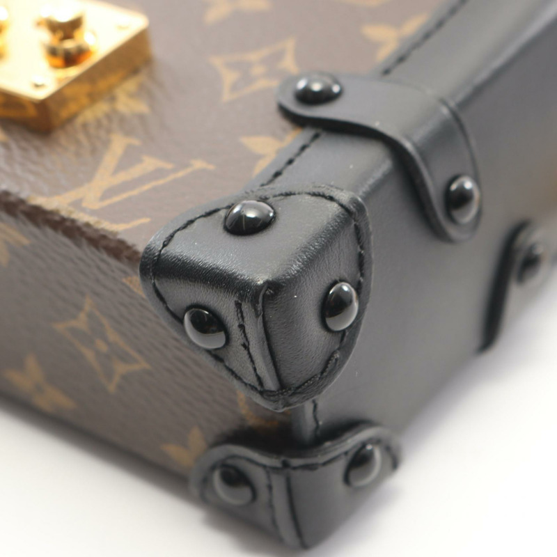 路易威登 Essential Trunk Monogram 鏈條肩斜背包 M68566 棕色-7
