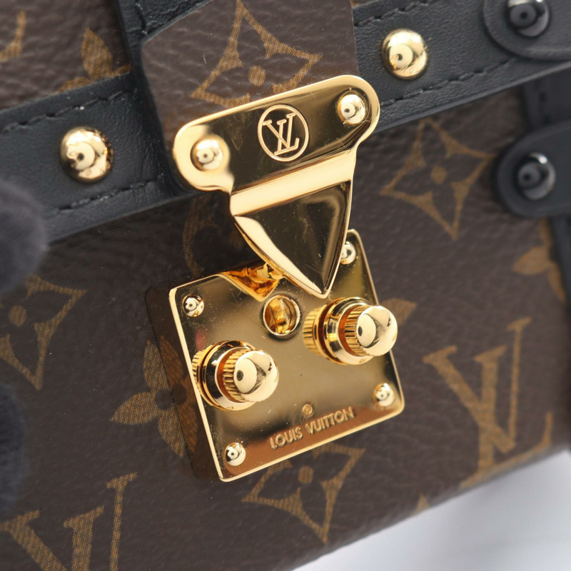路易威登 Essential Trunk Monogram 鏈條肩斜背包 M68566 棕色-8