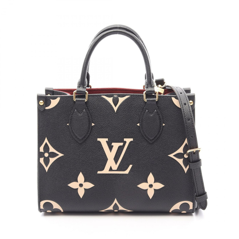 路易威登 OnTheGo PM 雙色斜背包 M45659 Monogram empreinte-0