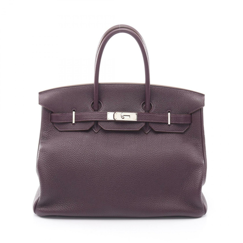 愛馬仕 Birkin 35 Leysin 手提包 027767CK-59 Togo 皮革 Leysin 二手女士 SHW M-0