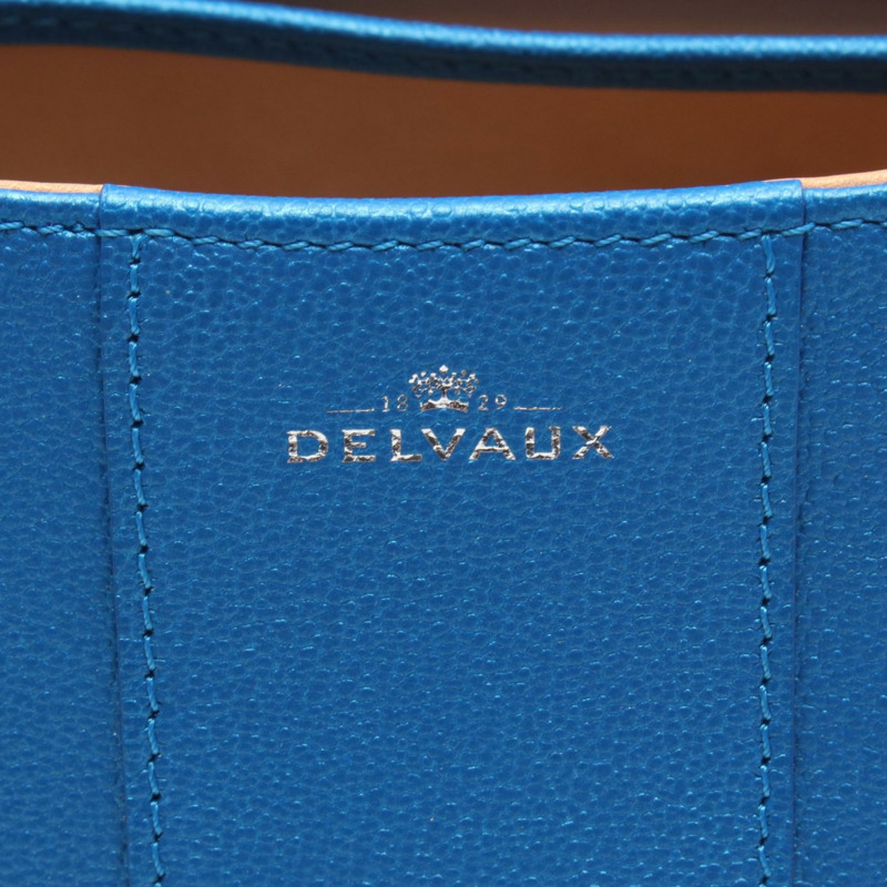 Delvaux Brillant PM 單肩斜背包 AA0569AAM099ZDO 皮革 藍色 二手-3