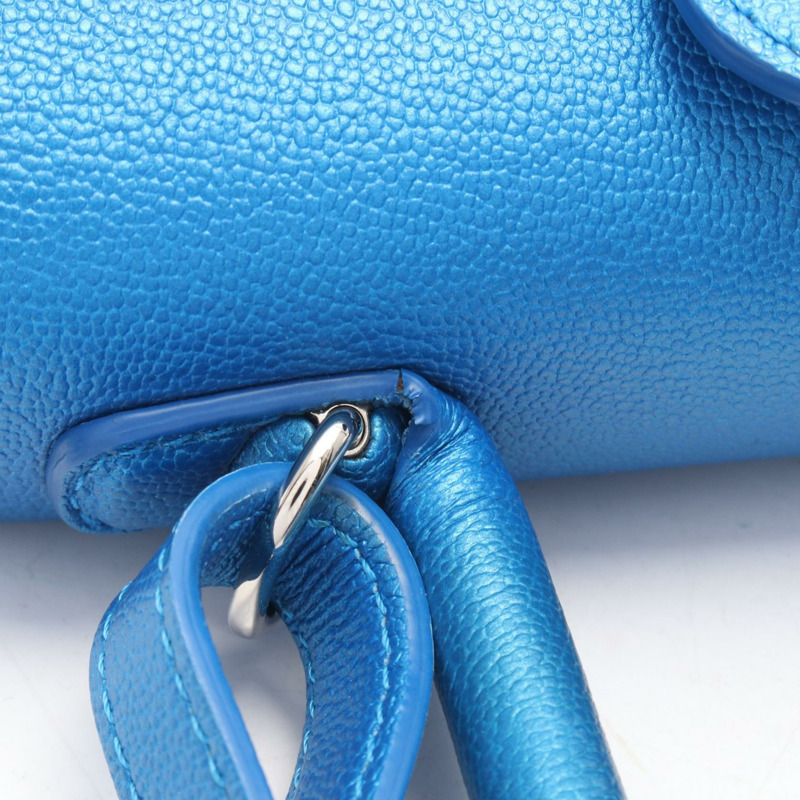 Delvaux Brillant PM 單肩斜背包 AA0569AAM099ZDO 皮革 藍色 二手-12