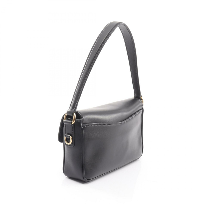 Miu Miu CRM 精製小牛皮 Penny 肩斜背包 5BD270 黑色 二手-1