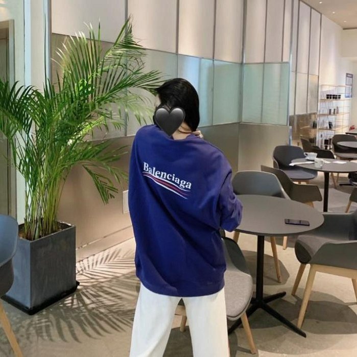 💎Han's house精品服飾💎Balenciaga 巴黎世家 可樂 LOGO 長袖 大學T 衛衣現貨 孩款童裝10歲-4