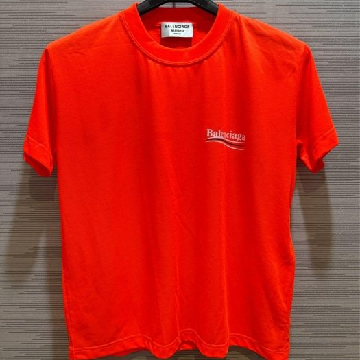 💎Han's house精品服飾💎Balenciaga 巴黎世家 可樂 短 T 正常版 橘 男女共穿原價22200-1