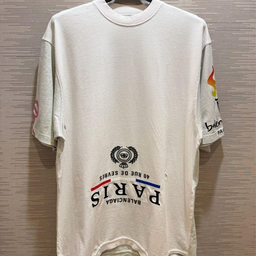 💎Han's house精品服飾💎Balenciaga 巴黎世家 刺繡 LOGO 短 T 男女共穿 寬版 男女共穿 現貨 S 現貨 原價27900-0