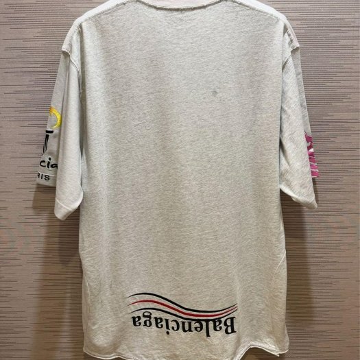 💎Han's house精品服飾💎Balenciaga 巴黎世家 刺繡 LOGO 短 T 男女共穿 寬版 男女共穿 現貨 S 現貨 原價27900-1