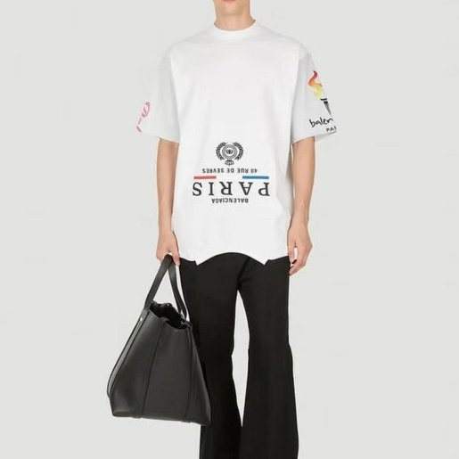 💎Han's house精品服飾💎Balenciaga 巴黎世家 刺繡 LOGO 短 T 男女共穿 寬版 男女共穿 現貨 S 現貨 原價27900-6