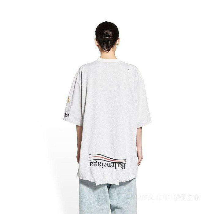💎Han's house精品服飾💎Balenciaga 巴黎世家 刺繡 LOGO 短 T 男女共穿 寬版 男女共穿 現貨 S 現貨 原價27900-7